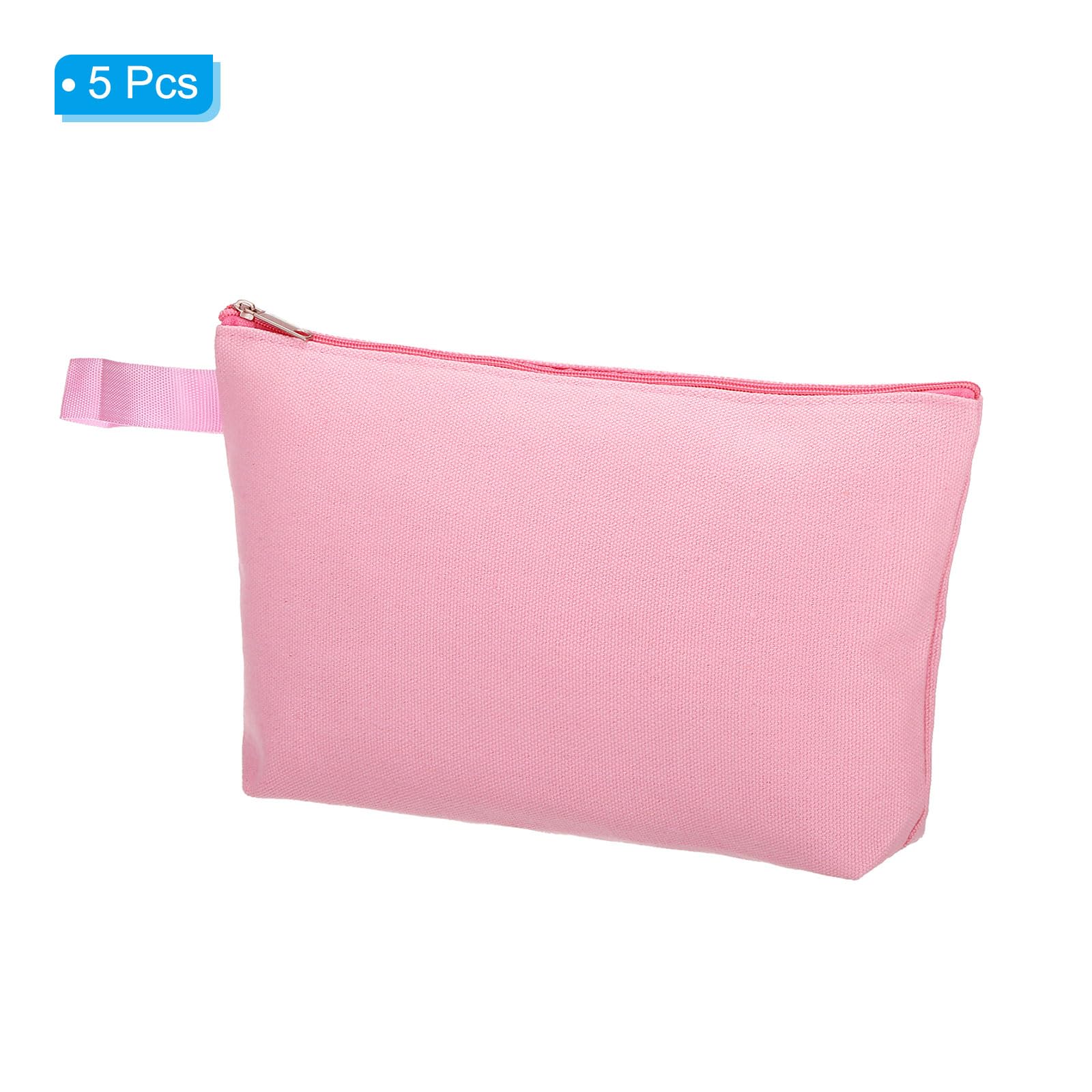 PATIKIL 12.2 x 7.5 Canvas Makeup Bags with Strap - Image 3