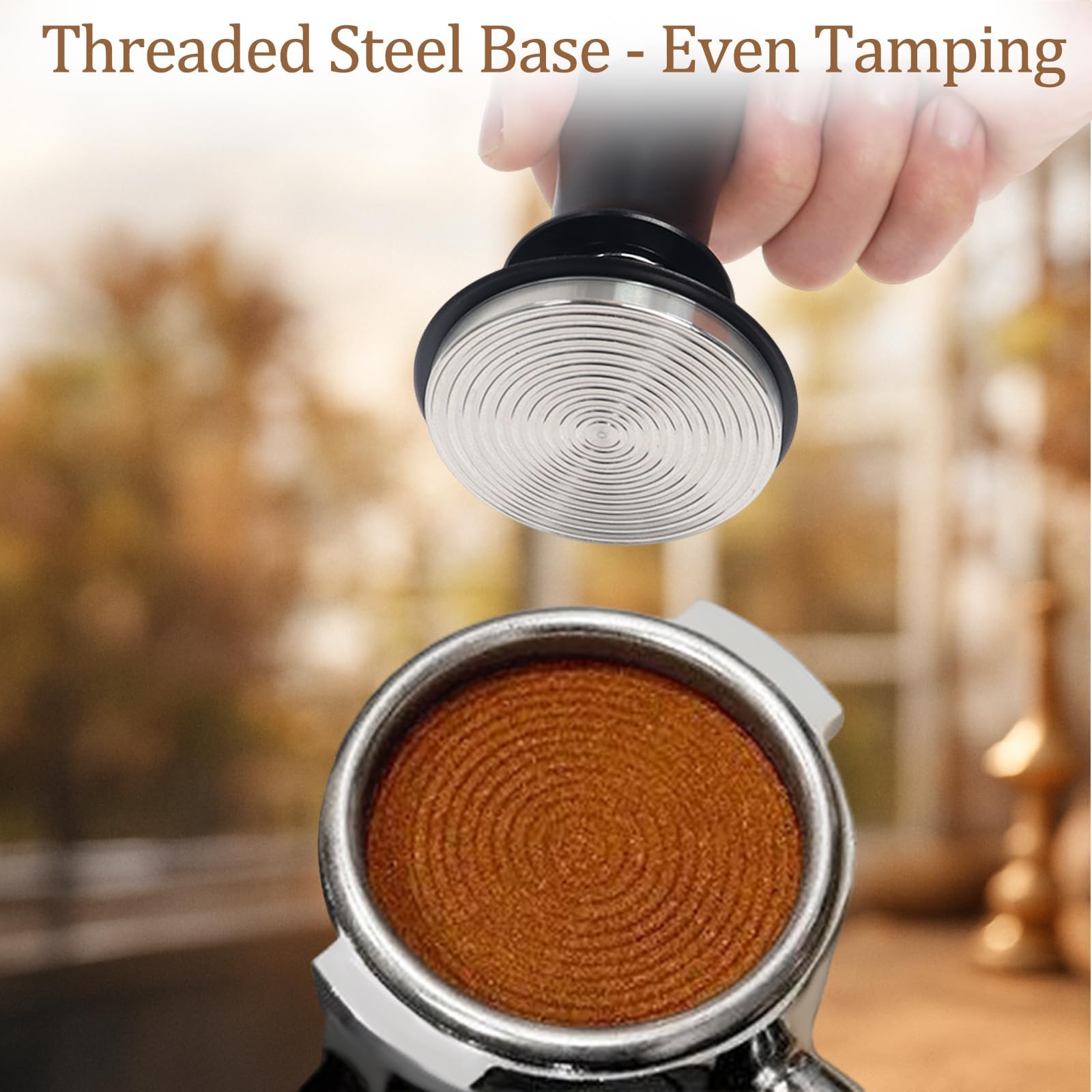 Kit Barista de Café de 7 Piezas con Tamper de 54 mm y Prensado de Estación | Incluye Distribuidor, Herramienta WDT, Embudo Dosificador, Cepillo y Puck Screen, Accesorios para Preparar Espresso
