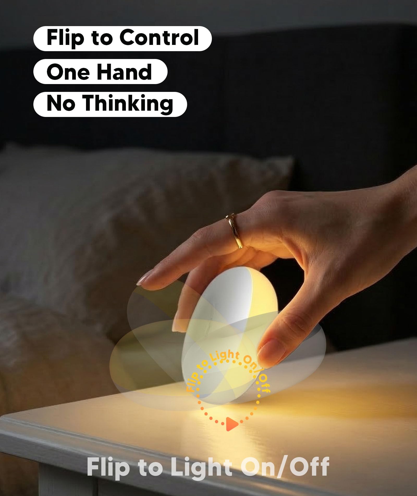 Bakzon Luce notturna per bambini, senza luce blu, lampada da notte per l'allattamento al seno, morbida luce notturna in silicone senza BPA con temperatura a 3 colori, cura degli occhi, design a