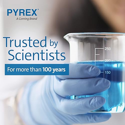 Miniatura 8 de PYREX Griffin Vaso de Precipitados de Vidrio de Borosilicato - Vaso de Precipitados de Medición Graduado de Forma Baja con Pico - Cristalería