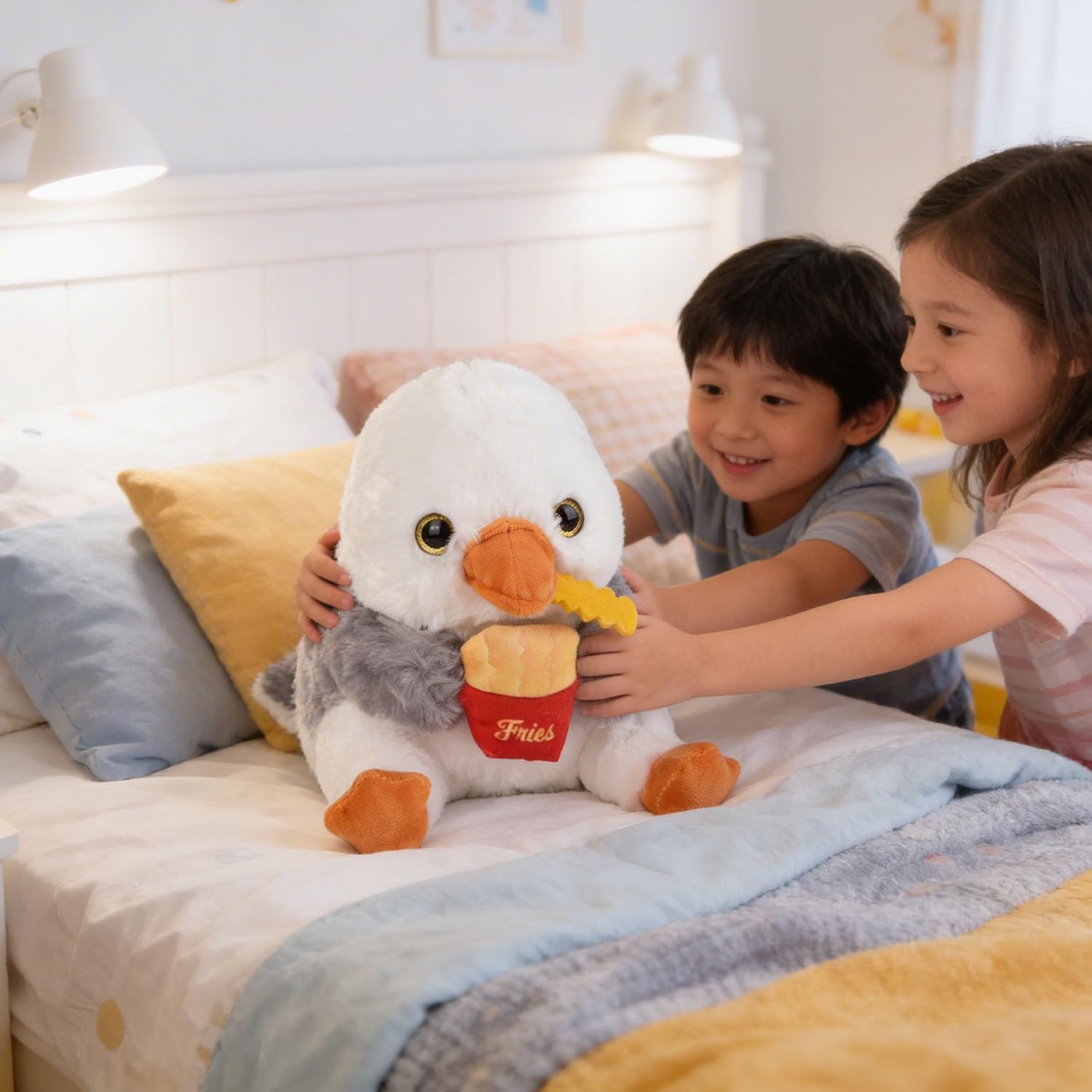 Rhode Island Novelty Charming Belly Buddy Seagull, Soft Stuffed Animal Toy for Kids, 8.5 Inch image 2
