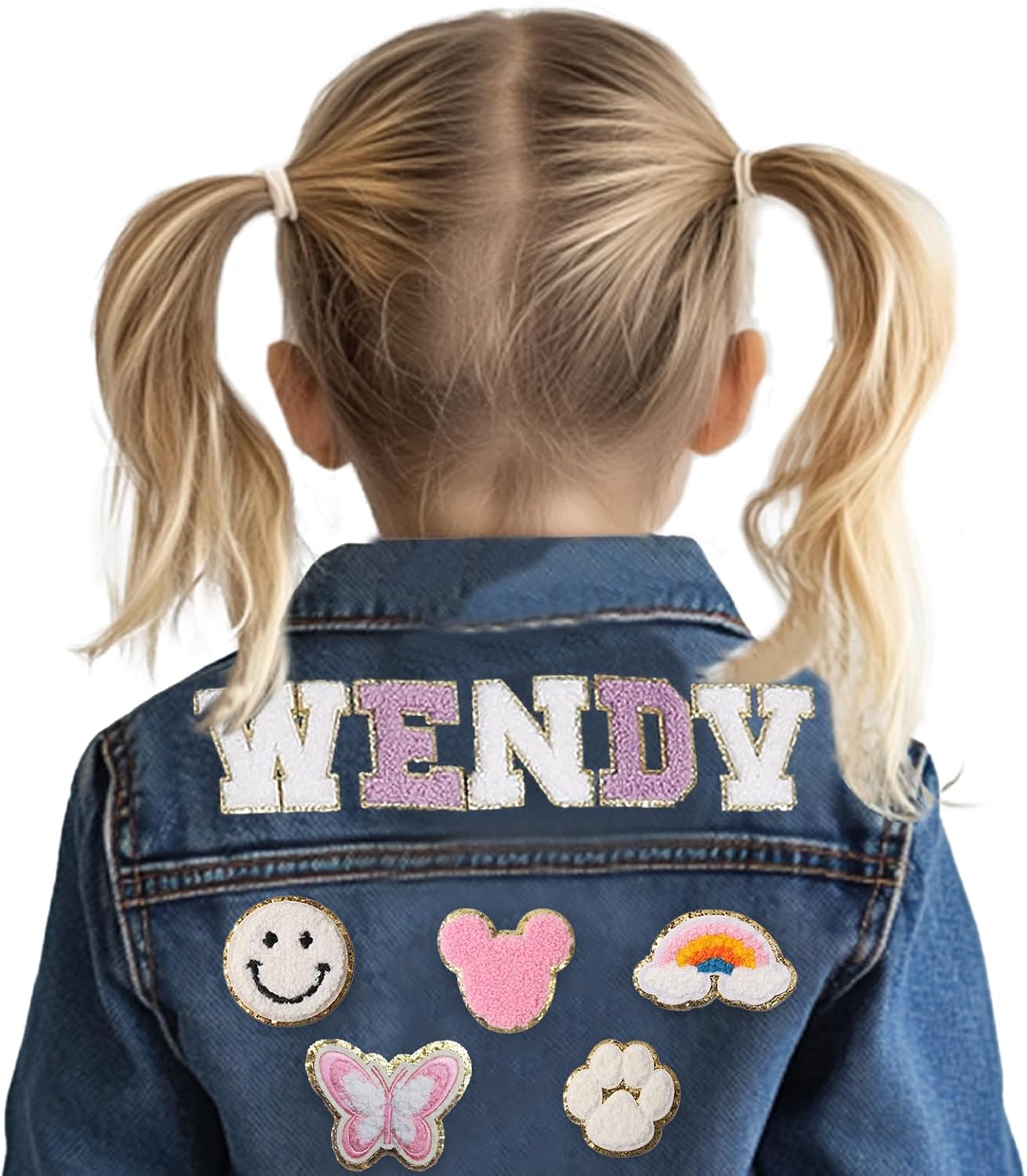 Amazon.com: Personalized Kids Denim Jacket with Names, Cute Custom ...