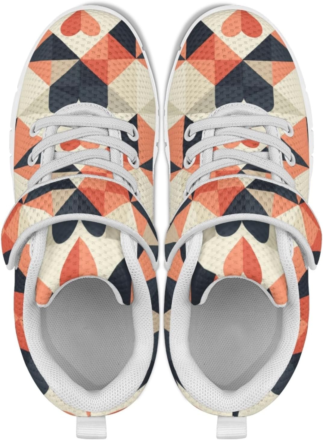 Shoes for Girls Fashion Floral Print Athletic Sneakers Comfy Breathable Sports Running Shoes for Teenager Girls