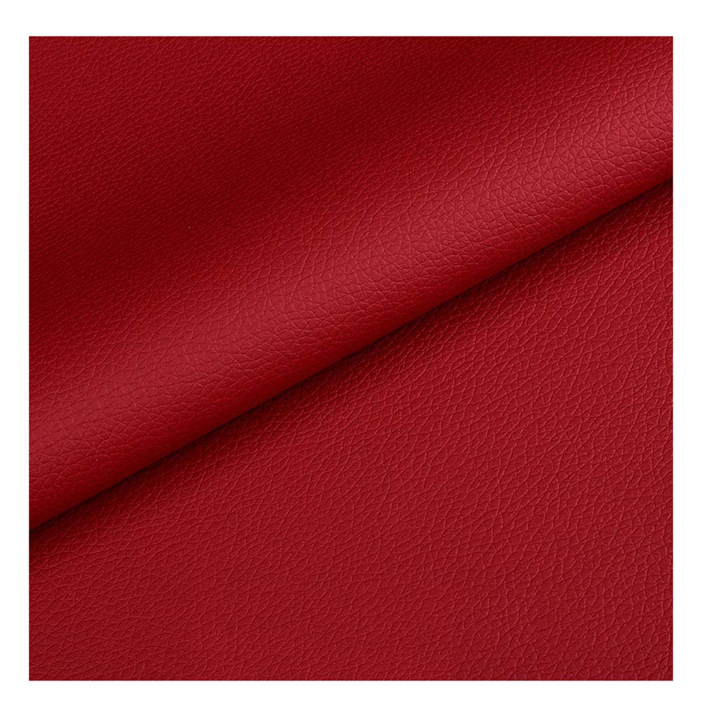 Tissu en similicuir de magnifique qualité coloris rouge vin pour l'ameublement raffiné