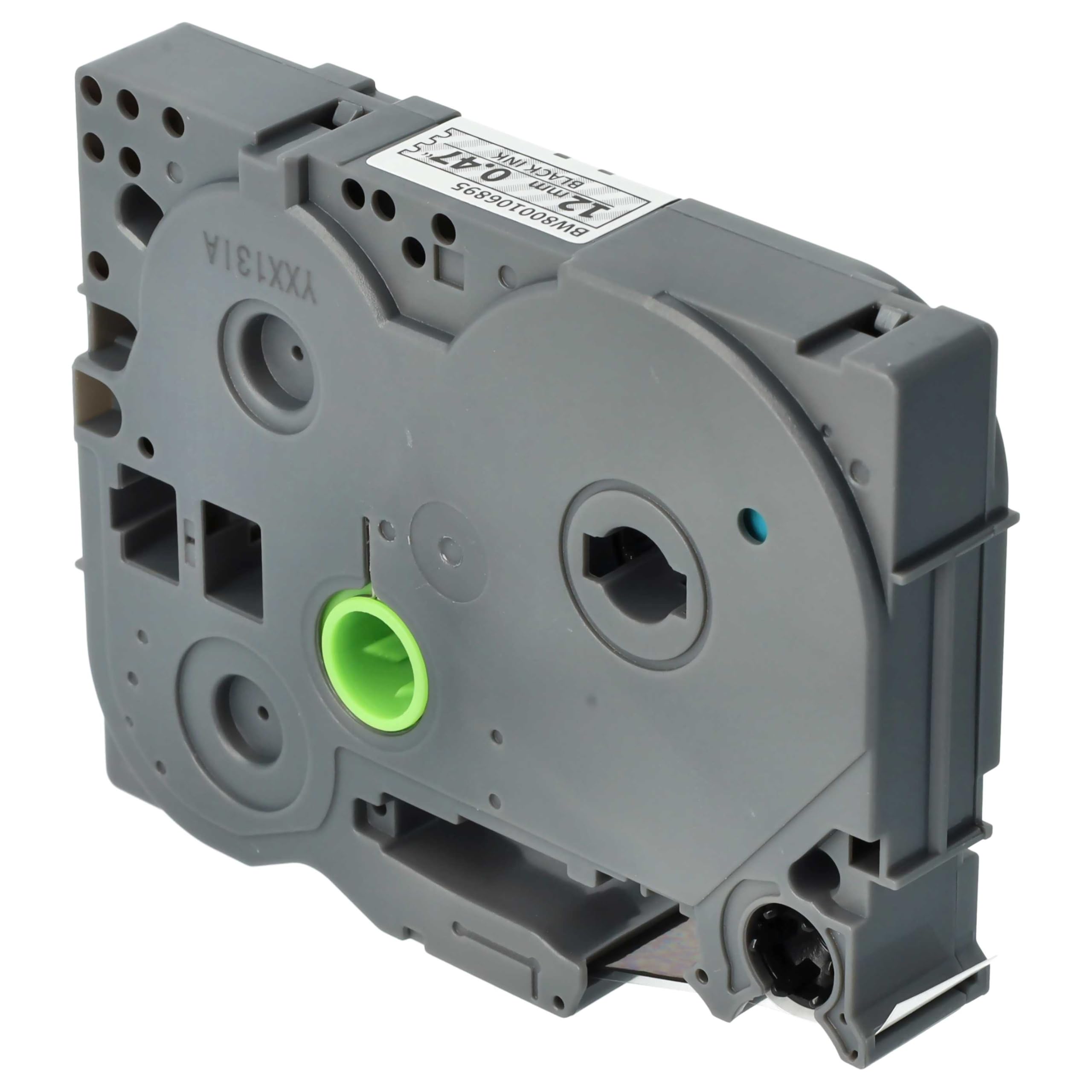 vhbw 5 x kaseta z taśmą do etykiet Brother GL H105, 100, 200, H100, 8 m x 12 mm, kolor czarny na przezroczystym
