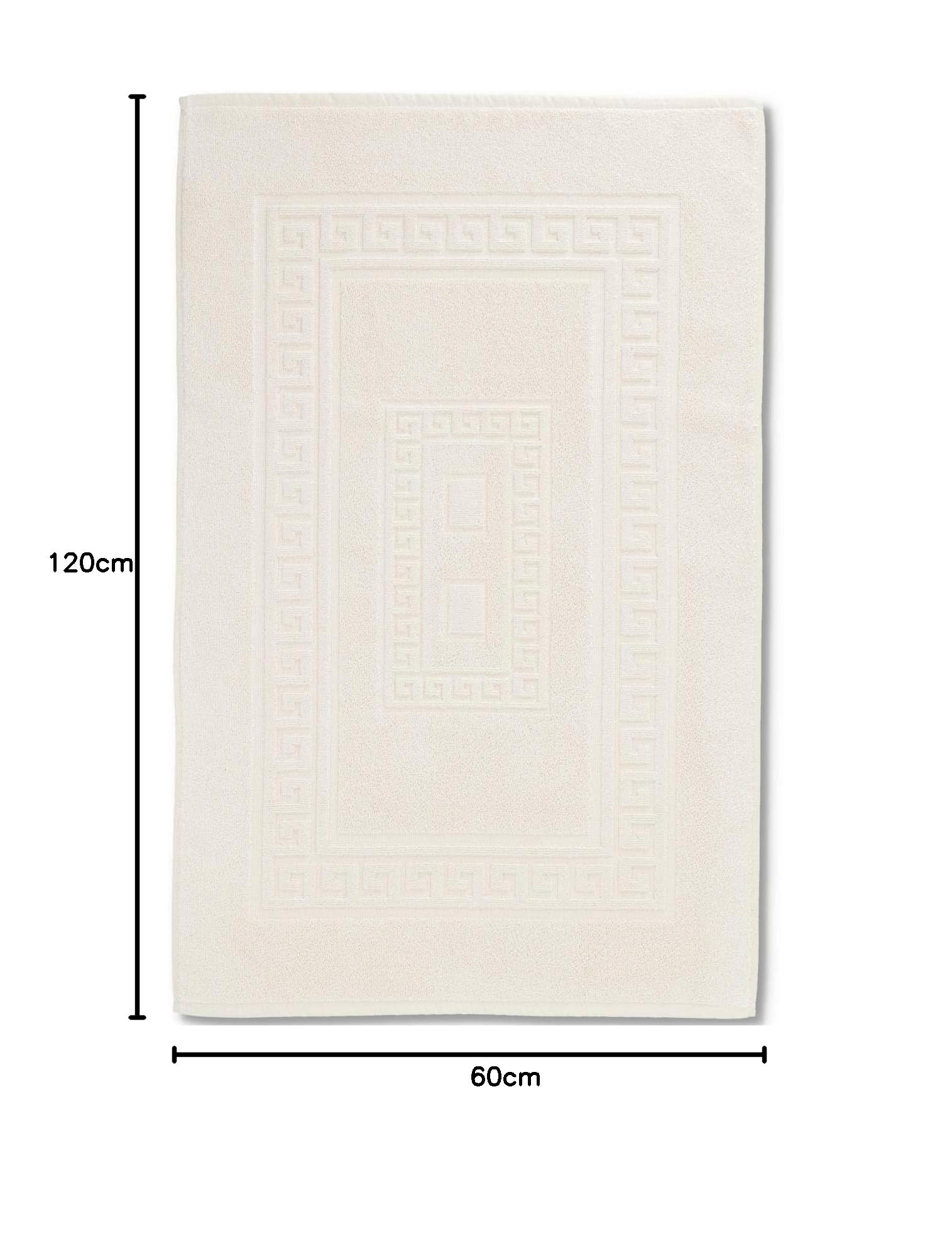 CASA TESSILE Tappetino da bagno in spugna 60 x 120 cm Torino - Panna