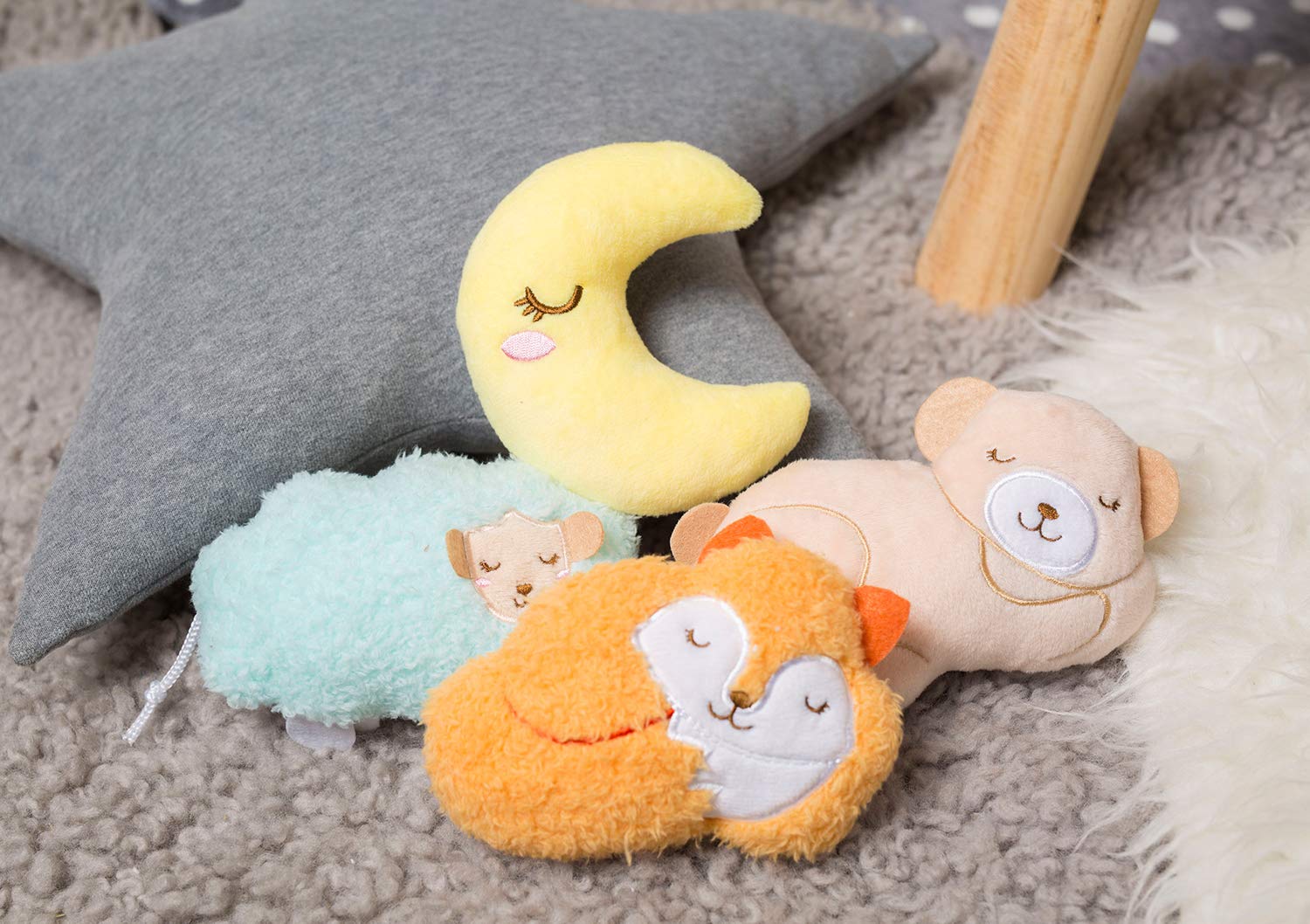 Clementoni Sweet Cloud-Mobile Musical pour Berceau de bébés avec Peluches, 0 Mois et Plus, 17279, Multicolore