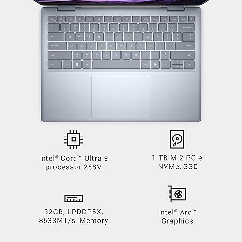 Miniatura 15 de Dell 14 Plus Laptop DB14250 - 14 pulgadas, pantalla 16:10 2.5K (2560x1600), Intel Core Ultra 9-288V, 32 GB LPDDR5X RAM, 1 TB SSD, gráficos Intel