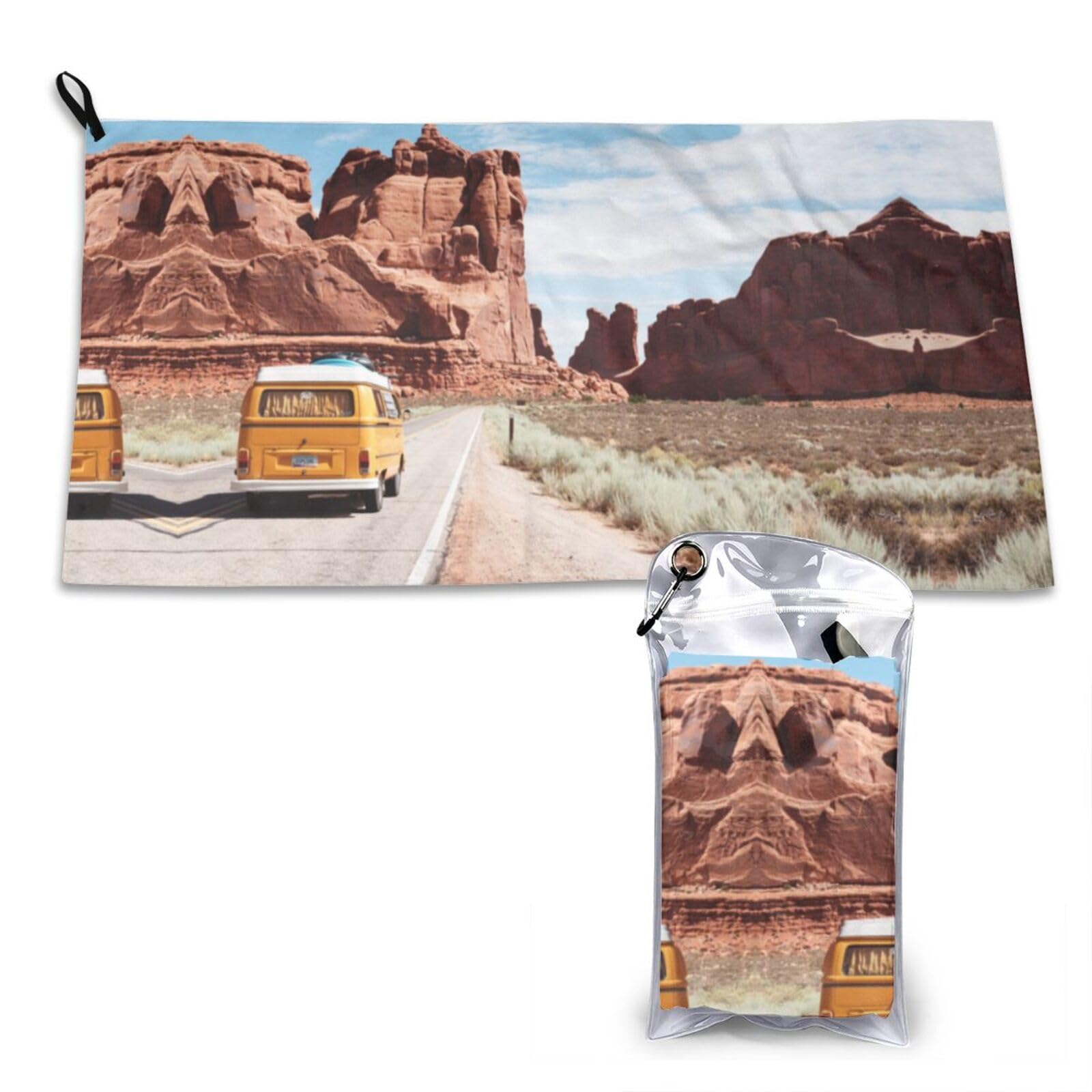 WXWJSHMGC Arches National Park Entrance Print Cooling Towel, Gym Towel,Cooling Towels For Neck, Soft Breathable Travel Cool Towel,Sports Towels For Gym,Camping