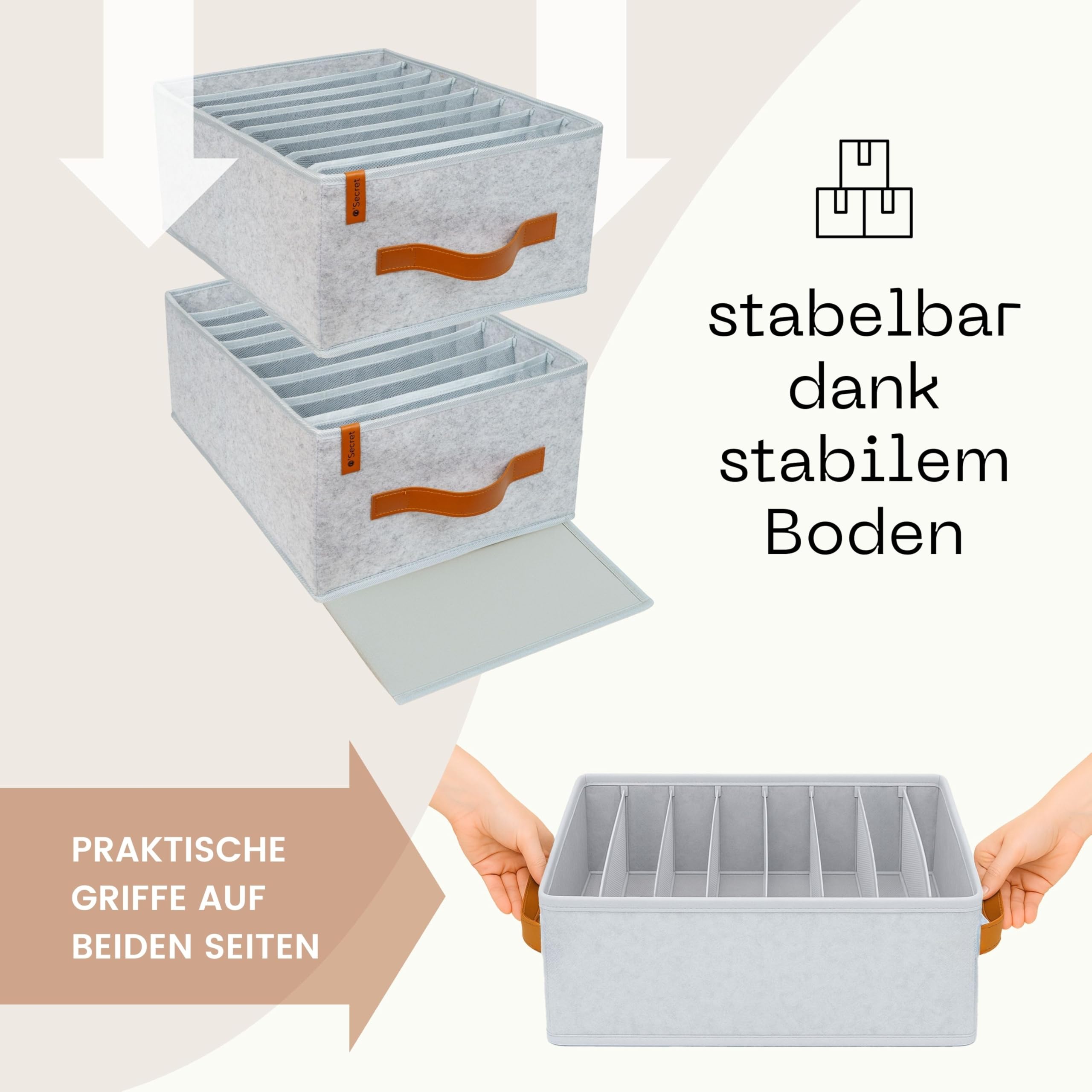 o'secret Organizer na ubrania do przechowywania dżinsów, spodni, T-shirtów, bielizny - do IKEA PAX 100 cm, zestaw 9 sztuk
