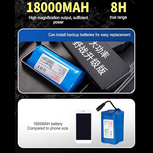 Miniatura 6 de Batería de barco a control remoto, 7.4 V 18000 mAh RC Nesting Boat Batería recargable de litio Cebo de pesca Batería de barco adecuada para barcos