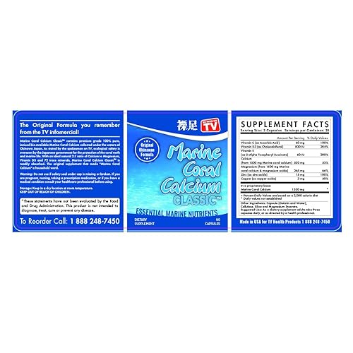 Miniatura 3 de Original Marine Coral Calcium Classic 1530 miligramos de la TV Infomercial