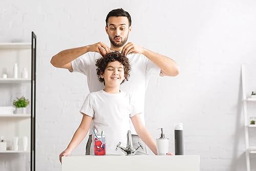 Miniatura 2 de Jay Franco Marvel Spiderman - Vaso de baño de resina roja y azul, soporte para cepillos de dientes y lápices, accesorio de baño para niños