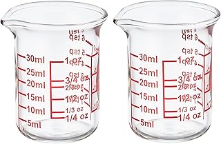 High Borosilicate Glass Measuring Cup with V-Shaped Spout, 30ml (1oz) | ...