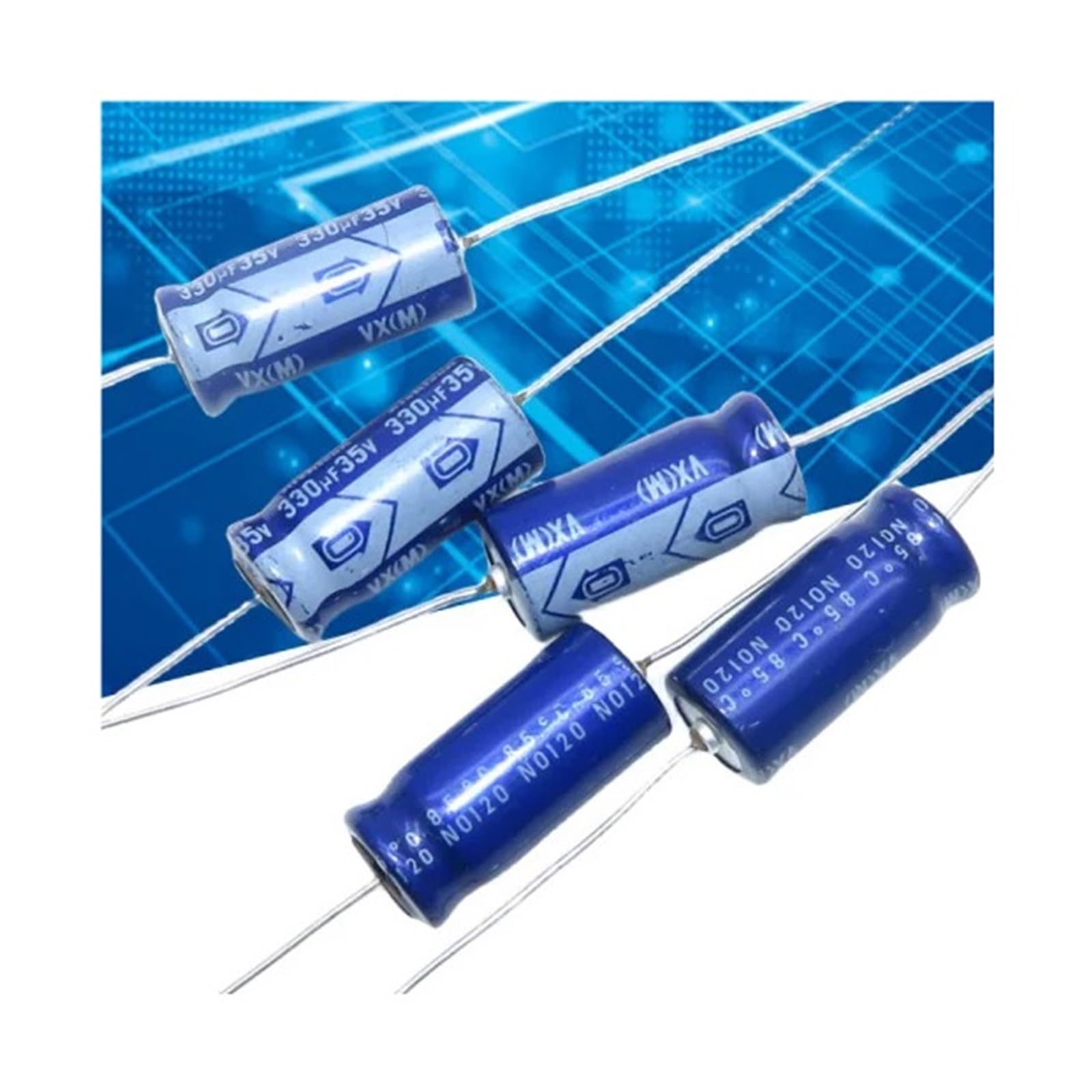 Condensateur 35v 330uf axial pour réparer et restaurer vos appareils audio