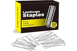 HongWay 180 Pack Yard Staples 6 Inch Heavy Duty Ground Stakes