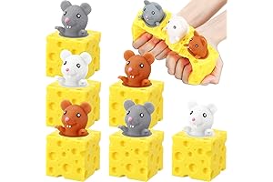 Pack of 6 Cheese Stress Relief Toys