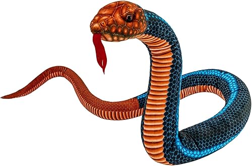 YOHAKI Juguete de peluche de serpiente, 59 pulgadas, grande, lavable, de imitación de peluche, suave y lindo, regalo para niños y niñas, regalo de