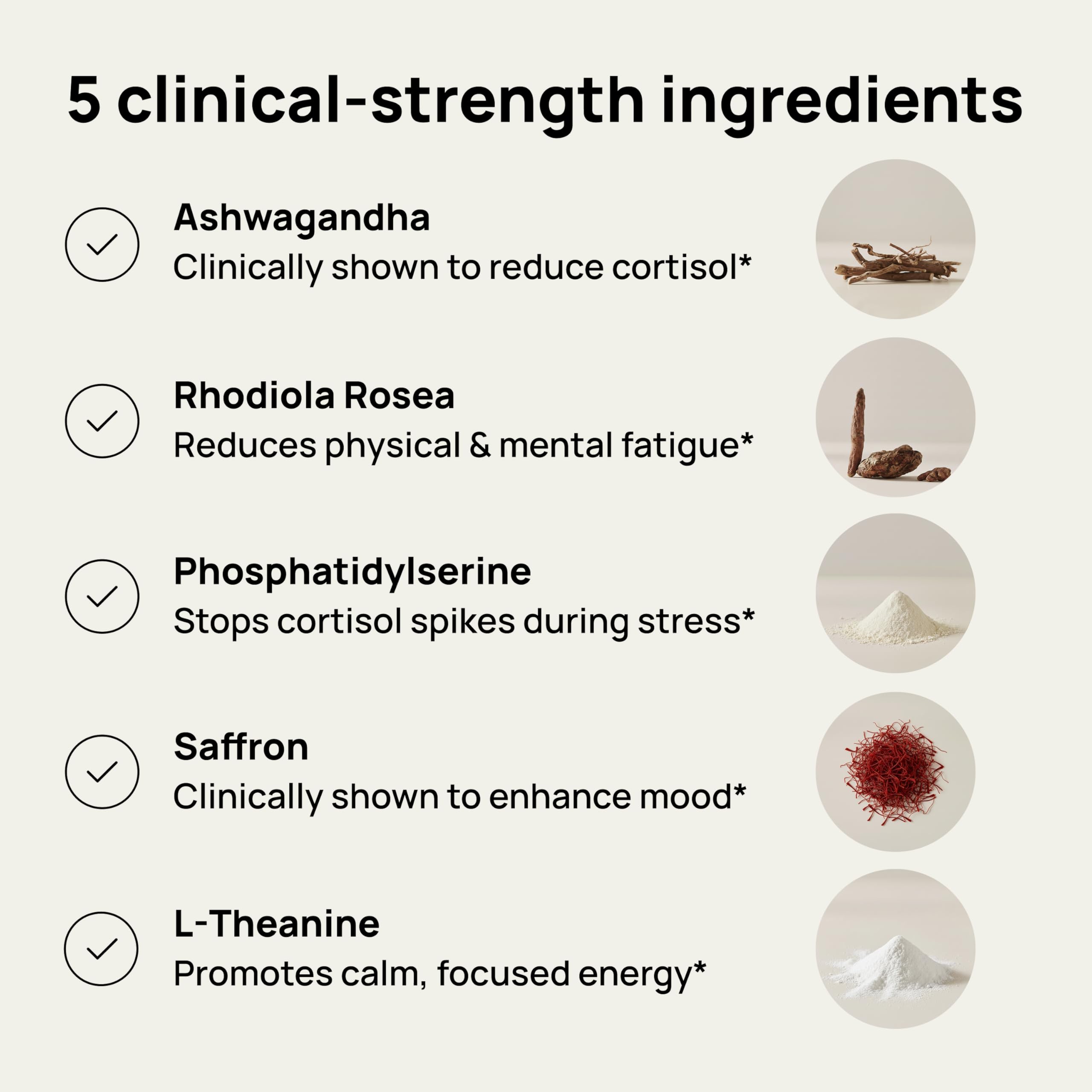 Lunos Calm Cortisol Supplements for Women & Men - 1 Month Supply — Amazon image 2
