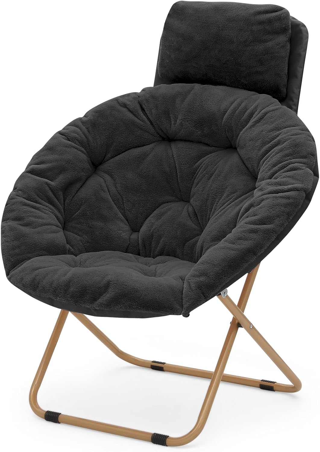 Magshion Round Foldable Oversized Moon Saucer Chair for