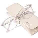 Madison Avenue TR90 Blue Light Blocking Glasses Anti Eyestrain UV Glare Blue Light Glasses for Women TV Phone Computer Gaming Eyeglasses (Nude Pink)