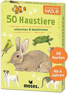 moses. Verlag GmbH 9792 Natur: 50 Haustiere: erkennen & bestimmen (Expedition Natur), Yellow