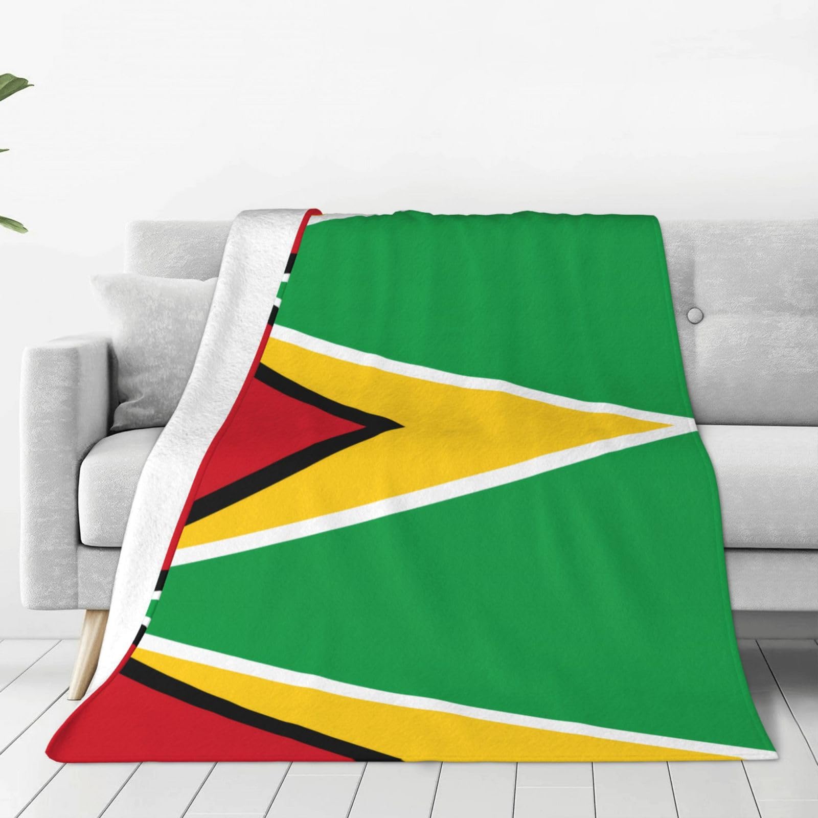 Plaid Guyane en flanelle douce pour pause déjeuner bureau et cocooning salon