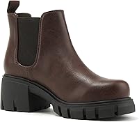 Vista 4 de Soda Pioneer - Botines Chelsea de tacón bajo para mujer, con doble elástico