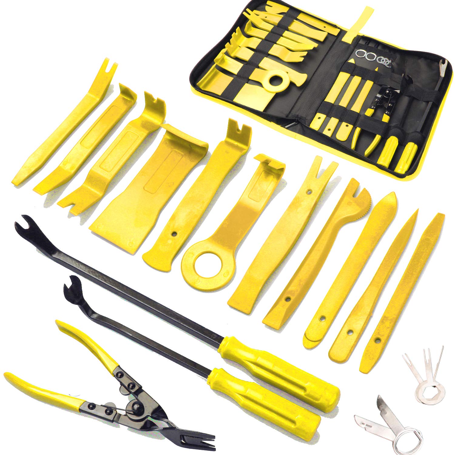 19Pcs Trim Removal Tool,Car Panel Door Audio Trim Removal Tool Kit