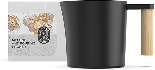 Miniatura 5 de Olla para hacer velas: la olla original para fundir velas negras y cera. Perfecto como caldera doble para hacer velas. Jarra de metal resistente