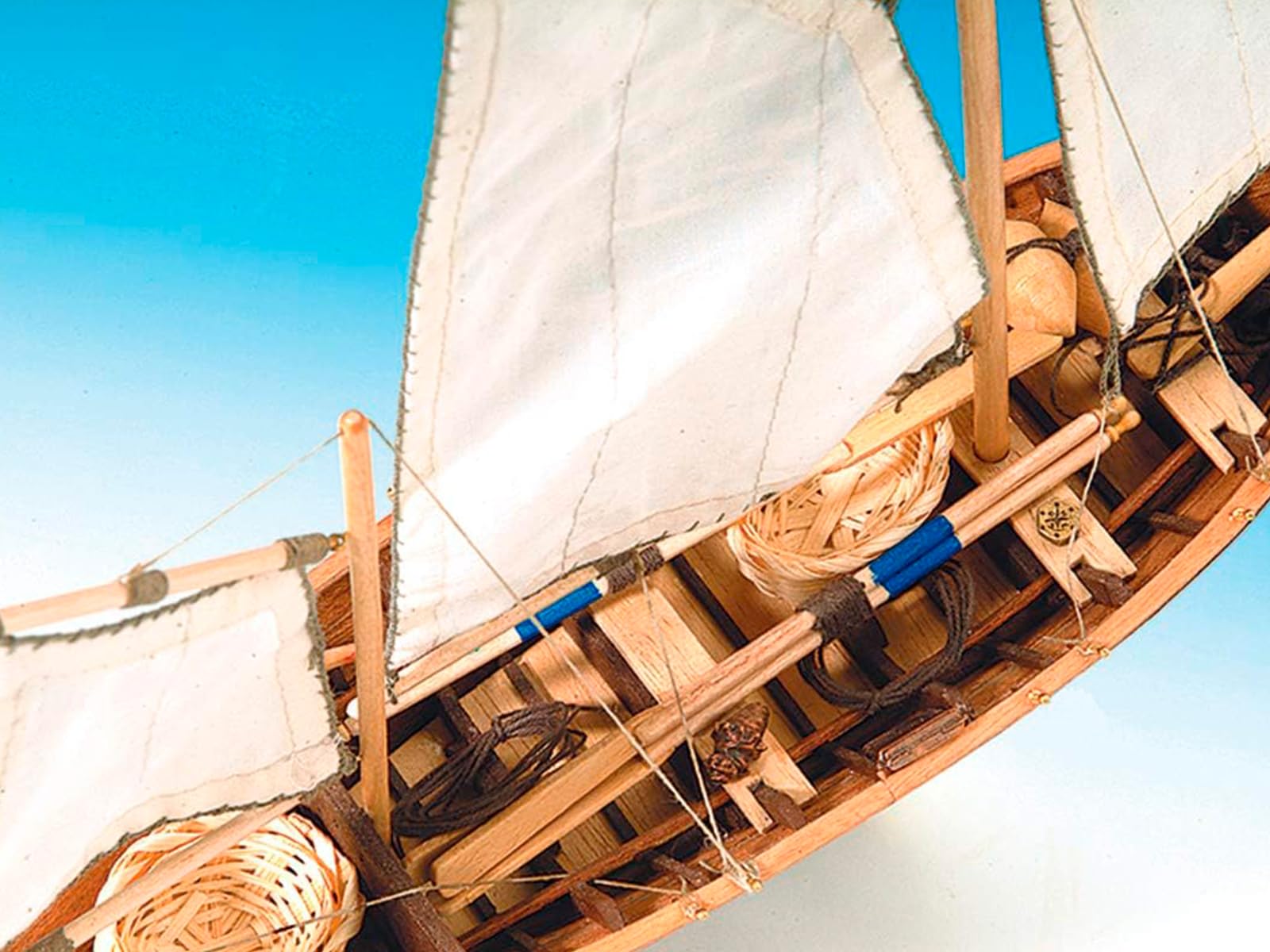 Artesanía Latina Maquette Bateau Bois Pêche Doris Français Saint Malo Modèle 19010 Échelle 1:20 Niveau Débutant