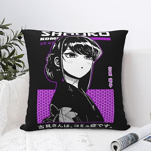 Miniatura 6 de Ekocev Anime Komi Can't Communicate - Fundas de almohada para dormitorio, sala de estar, 20 x 20 pulgadas