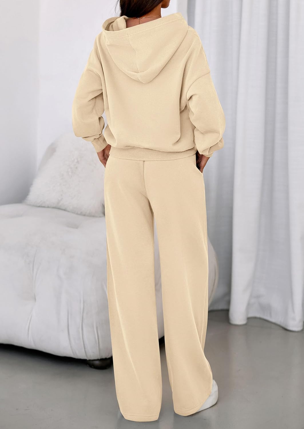 PRETTYGARDEN Womens Sweatsuits 2 Piece Set 2026 Casual Winter Long Sleeve Hoodie Loose Wide Leg Sweatpants Fall Tracksuit - Image 4