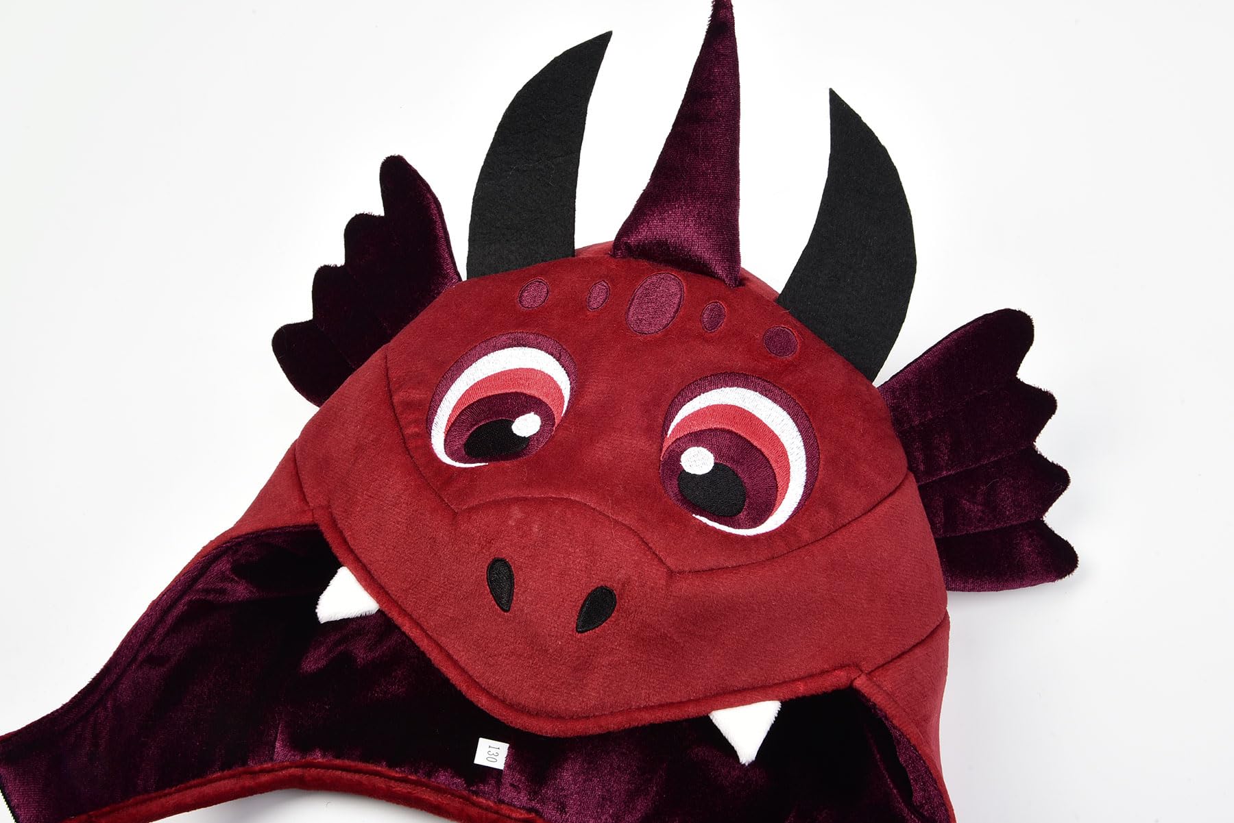 ReliBeauty Costume da Drago Bambini, Tuta Rossa e Nera con Ali e Coda