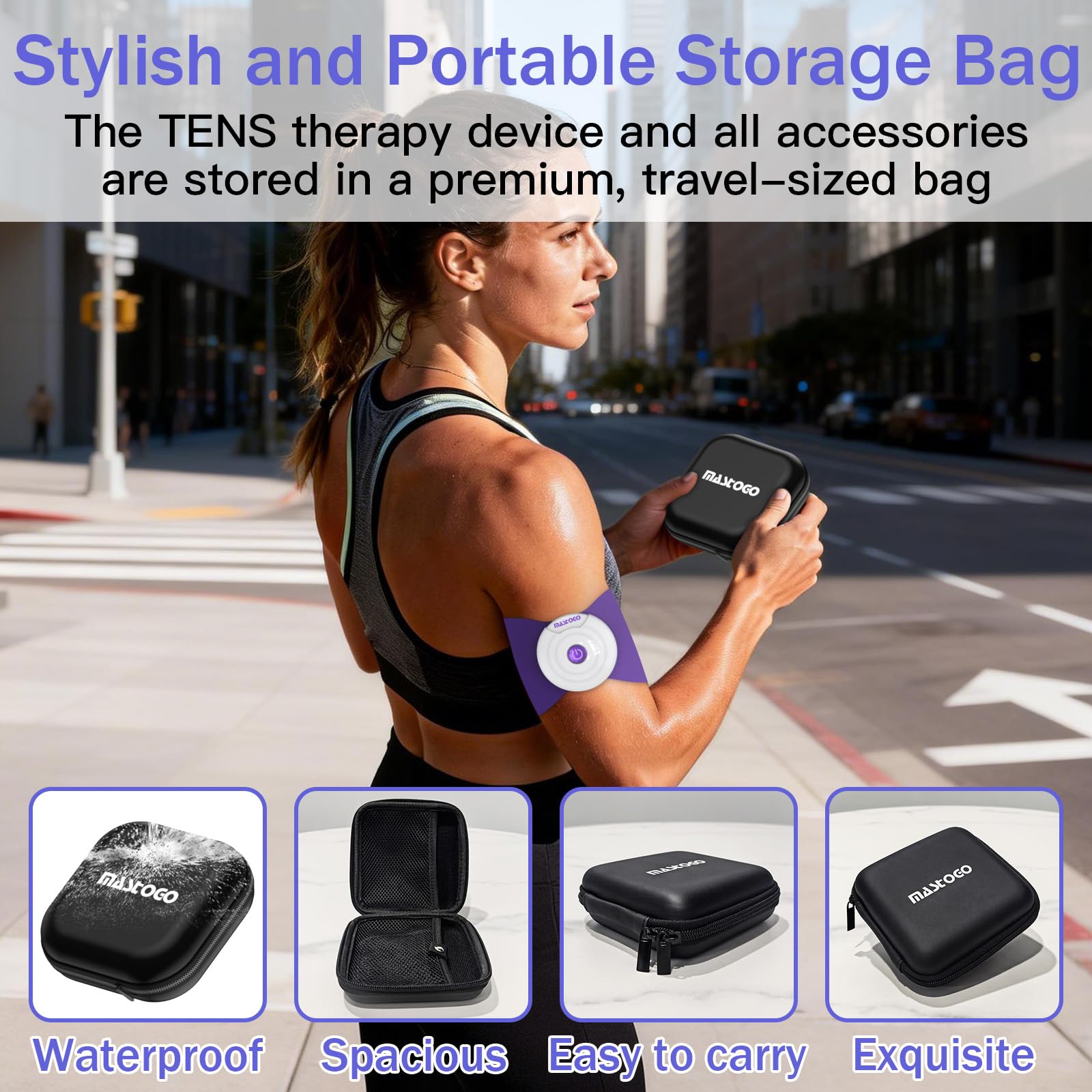 MASTOGO APP Wireless TENS Unit Muscle Stimulator 12 Modes for Pain Relief — Amazon image 6