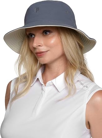 Coolibar UPF 50+ Men's Nate Chlorine Resistant Bucket Hat - Sun Protective