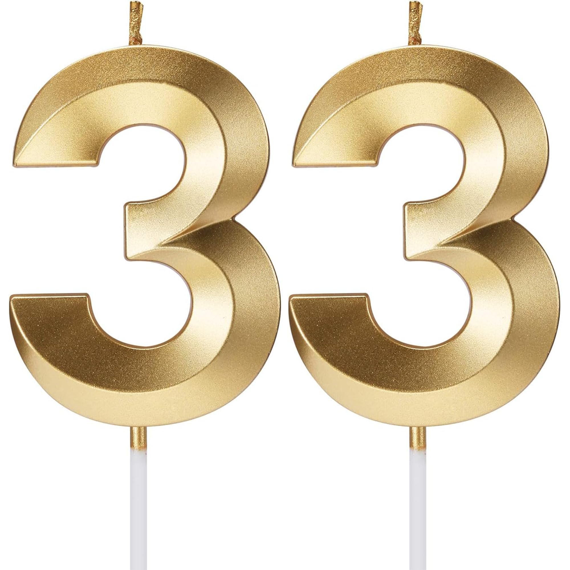 Birthday Candles Number Candles Age Year for Cakes Happy Birthday 3D Designed Wedding Anniversary Party Cake Topper Decorations