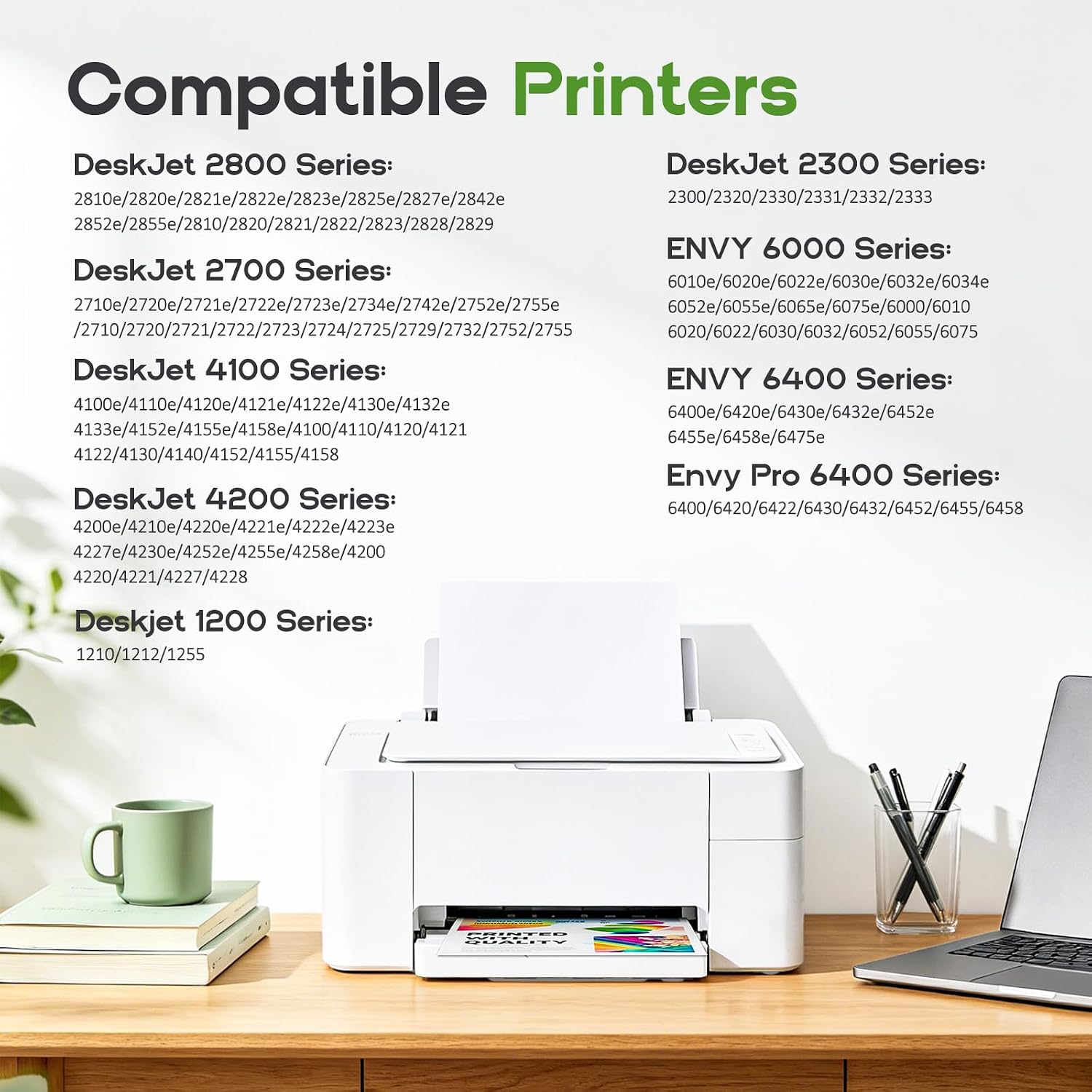 67XL Compatible for HP 67 67xl hp67xl Ink Cartridges Black Color Combo Pack