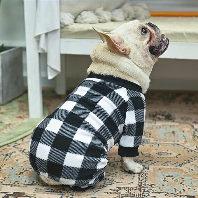 Pijama para Perro Pequeño a Grande, Suéter Suave de Forro Polar, Ropa de Invierno miniatura 8