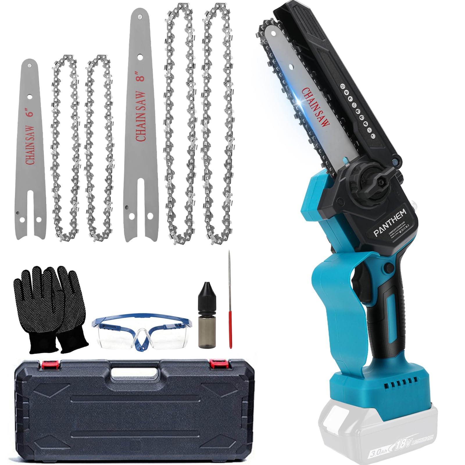 Mini Tronçonneuse Pour Batterie Makita 18 V, 1200 W, Sans Balai, électrique De 1200 W, Tronçonneuse Sans Fil, Pour Sécateur, Coupe Du Bois (piles Non