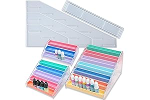 Diverse Lipstick Molds: Supreme Organizer Rack and Epoxy Resin Silicone Molds for Exemplary Lipstick Creations