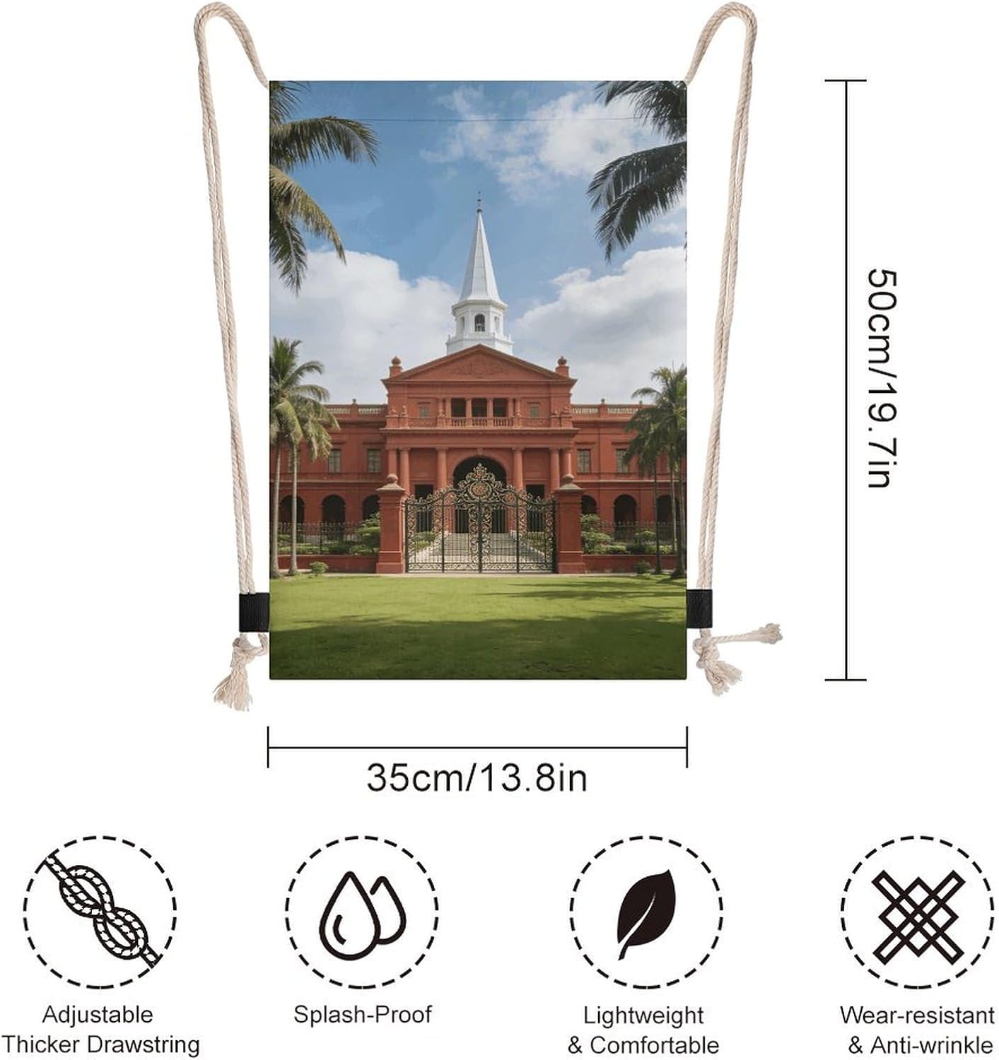 Istana Durable Large Drawstring Backpack image 2