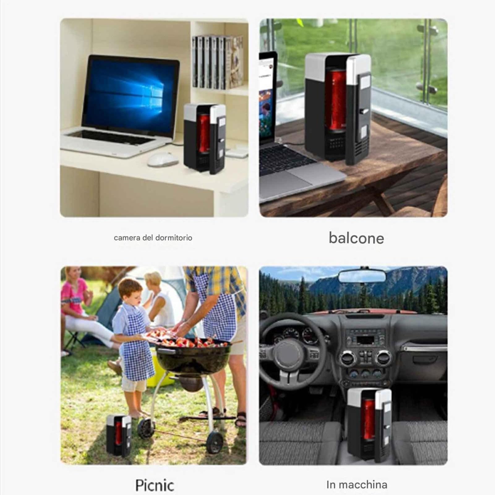 Frigo USB Per Bevande - Macchina Portatile Per Scaldare Le Bevande, Dispositivo Alimentato Da Mini Frigorifero, Apparecchio Compatto Per La Conservazione Degli Alimenti | Allestimento Del Dormitorio