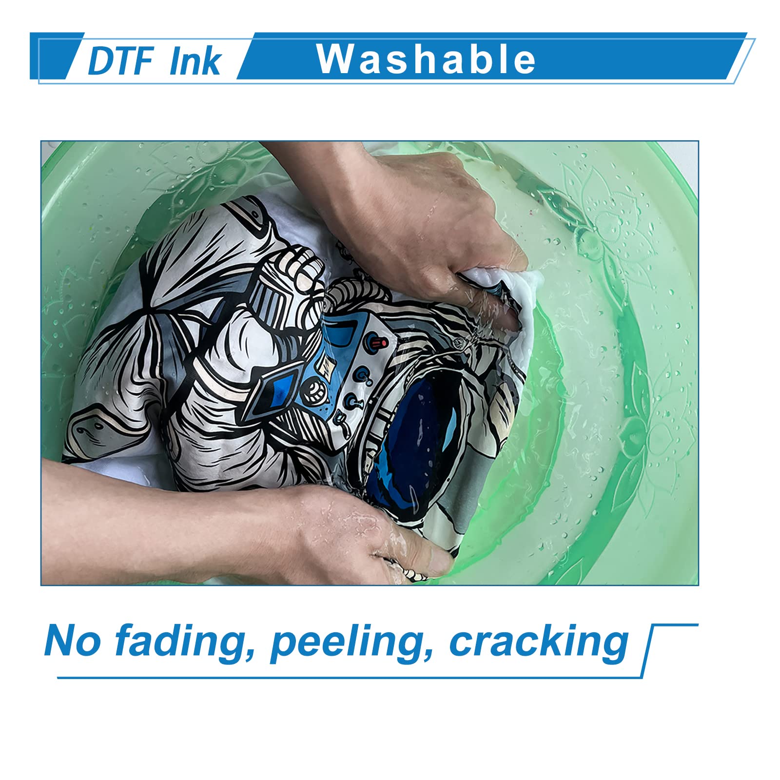 PLK DTF-Tinte für Transferfolie für DTF-Druck Transferfoliendrucker (250 ml*2)