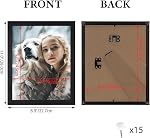 HORLIMER 8x10 Picture Frame Set of 15, Black Picture Frames Display 8 by 10 Photo for Wall or Tabletop