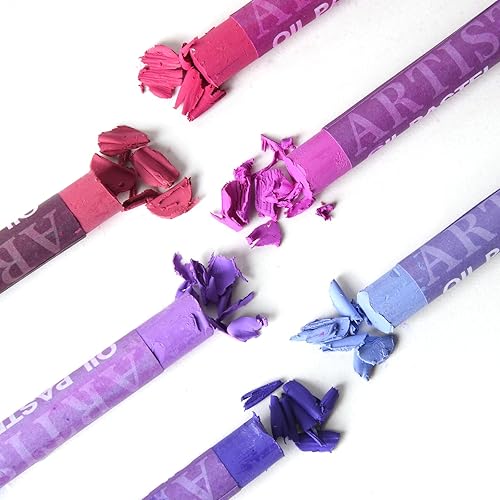 Vista 16 de qianshan Juego de 12 colores pasteles suaves al óleo, no tóxicos, textura suave, colores vibrantes y cremosos, suministros de arte para artistas