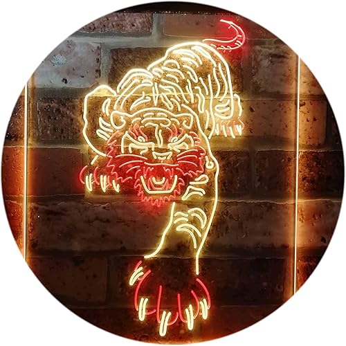 Miniatura 9 de ADVPRO Tigers Man Cave Sport - Letrero de neón LED de doble color, blanco y amarillo, 16 x 24 pulgadas, st6s46-i3195-wy