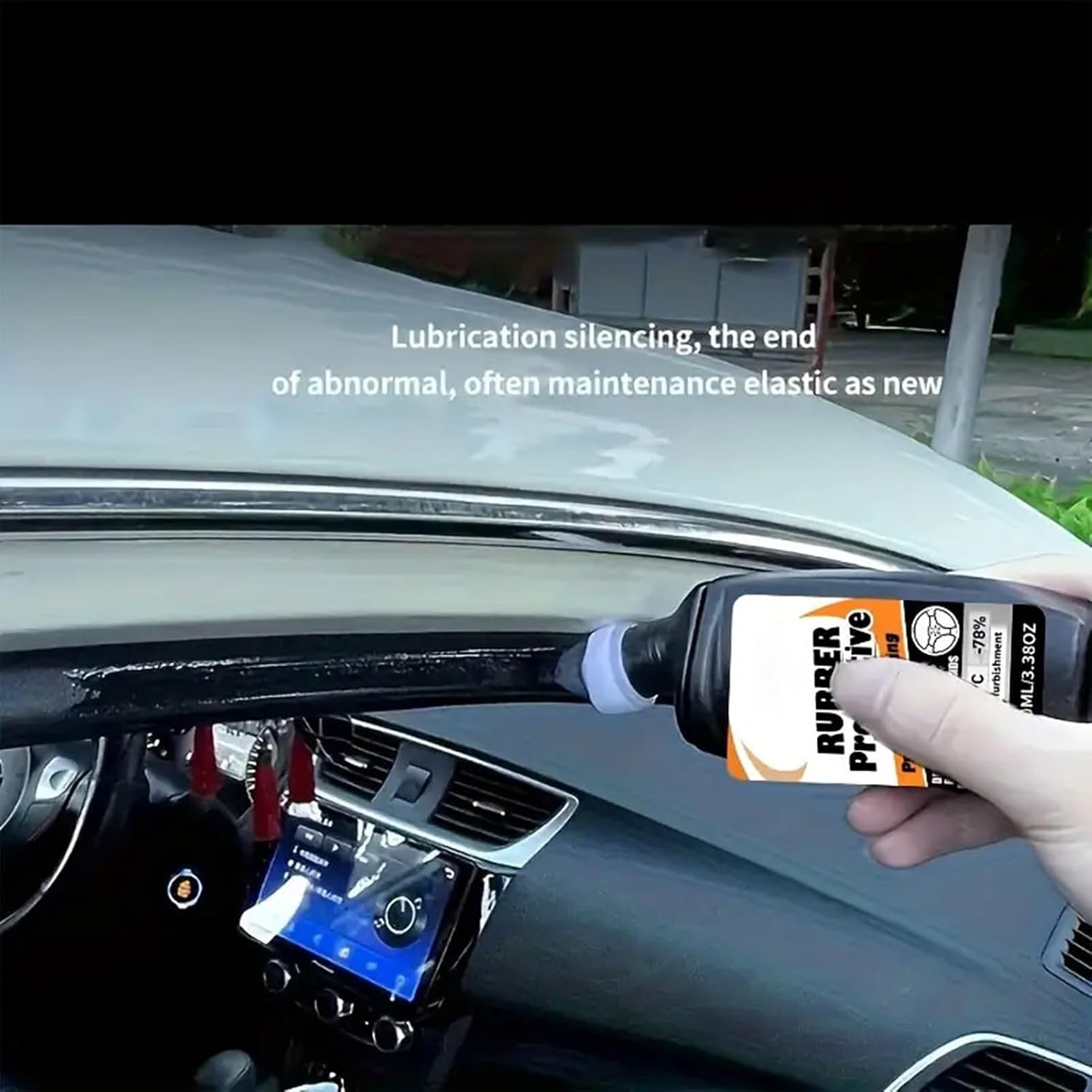 Rubber Seal Conditioner, Automotive Trim Restorer, Quick Liquid with Long Lasting Formula, Care Solution with Easy Application, Car Supplies, Seal Conditioner Liquid for Polishing Washing