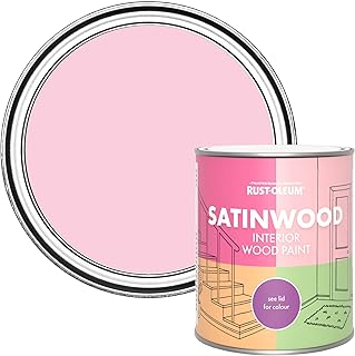 Rust-Oleum Pink Satinwood Interior Wood Paint...,