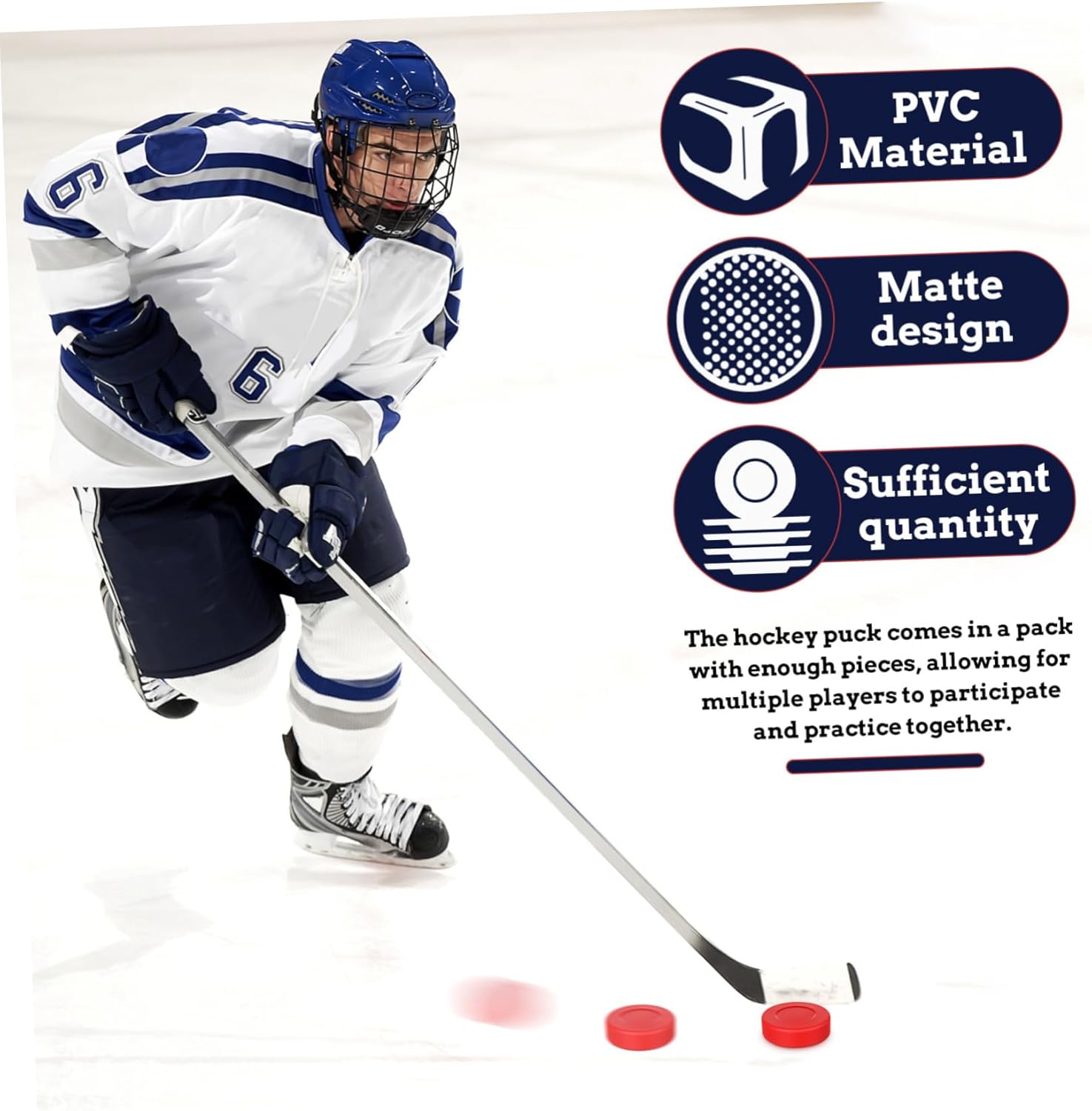 BESPORTBLE Dumb Puck Ice Hockey Pucks Hockey Puck Mesh Bag Hockey Balls Soft Hockey Pucks Sports Hockey Pucks er